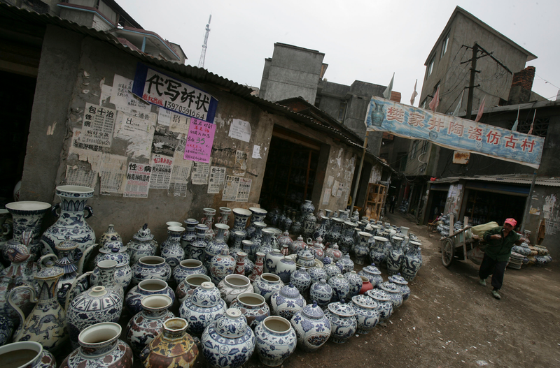 A porcelain workshop in Jingdezhen, or China’s “Ceramic Capital,” which has produced quality china for 1,700 years.